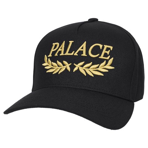 Palace LAUREL P FRAME 5-PANEL SNAPBACK BLACK