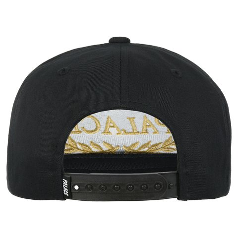 Palace LAUREL P FRAME 5-PANEL SNAPBACK BLACK - Colorway