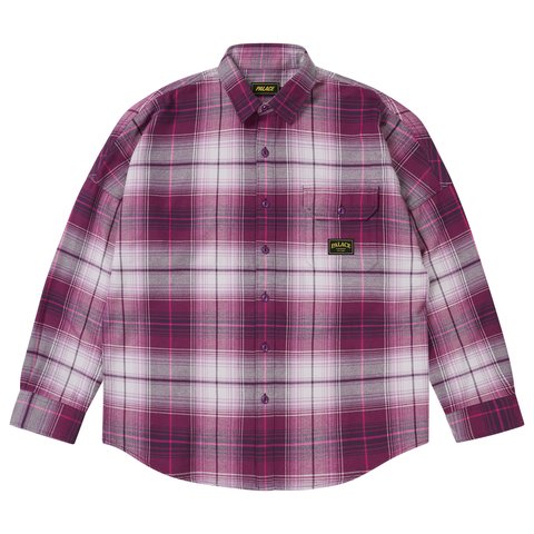Palace LUMBERYAK OVERSHIRT BURGUNDY PLAID