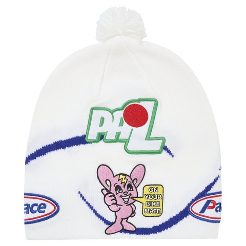 Palace ON YA BIKE NEIN CUFF BEANIE WHITE