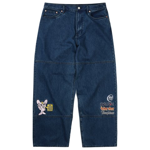 Palace ON YA BIKE P90 BAGGY JEAN INDIGO