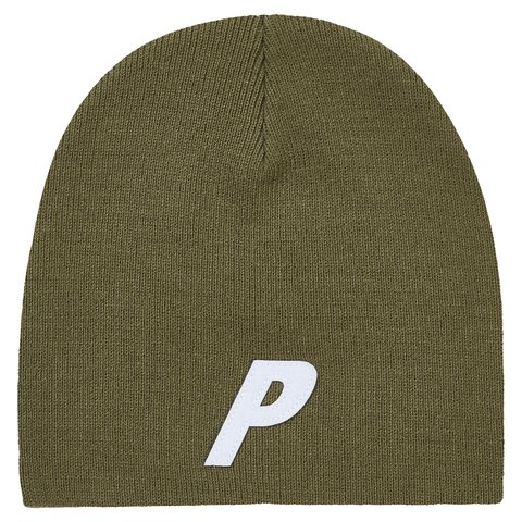 Palace P NEIN CUFF BEANIE ARMY OLIVE