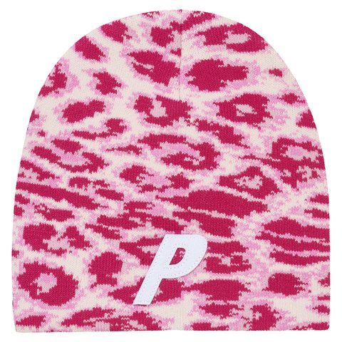 Palace P NEIN CUFF BEANIE LEOPARD PINK