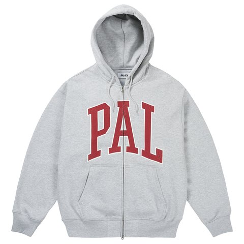 Palace PAL CAPS ZIP HOOD GREY MARL