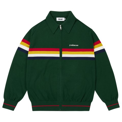 Palace PALTRO STRIPE KNIT RACEY GREEN