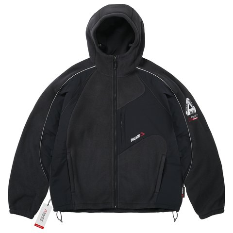 Palace POLARTEC 200 HOODED JACKET BLACK