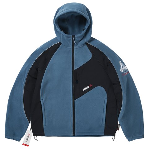 Palace POLARTEC 200 HOODED JACKET RAY BLUE