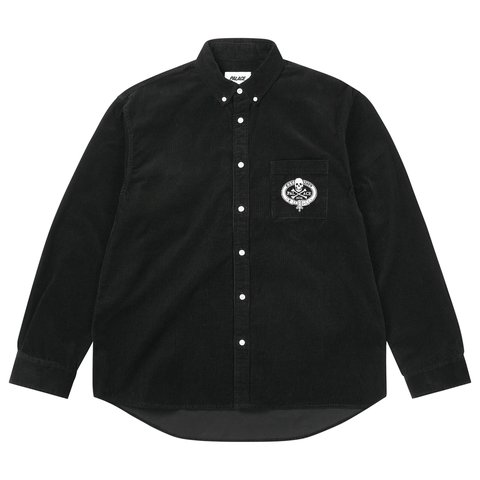 Palace SKULL CREST CORD SHIRT BLACK