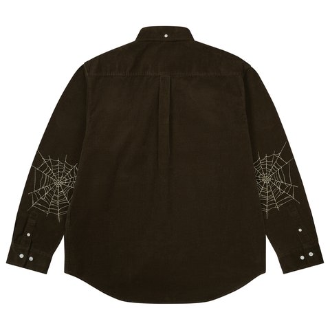 Palace SKULL CREST CORD SHIRT BROWN - Colorway