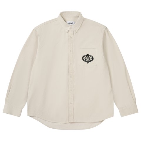 Palace SKULL CREST CORD SHIRT WHITE