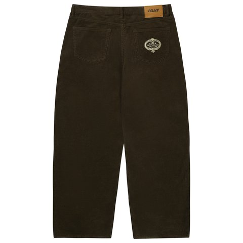 Palace SKULL CREST P90 BAGGY CORD BROWN - Colorway