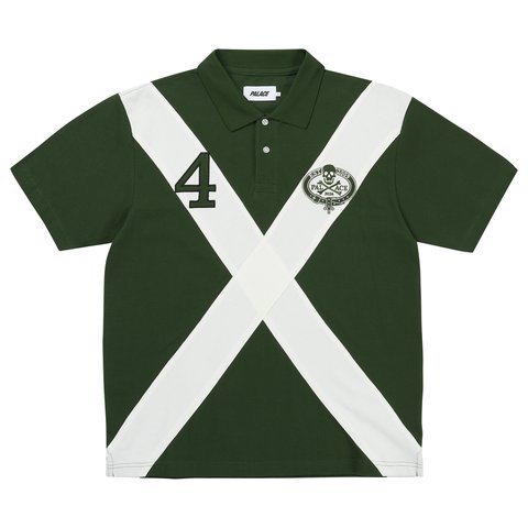 Palace SKULL CREST POLO RACEY GREEN