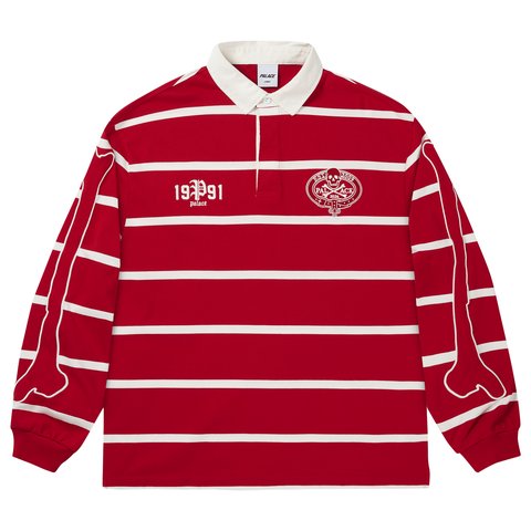 Palace SKULL CREST RUGBY RACEY RED
