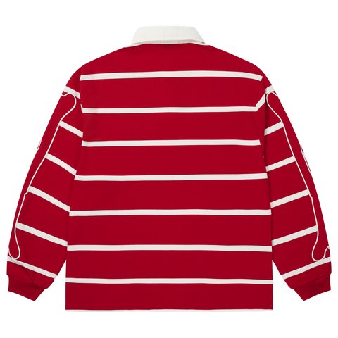 Palace SKULL CREST RUGBY RACEY RED - Colorway