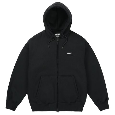 Palace THERMAL BONDED ZIP HOOD BLACK