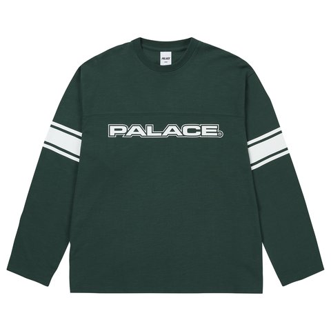 Palace TOUCHDOWN LONGSLEEVE RACEY GREEN