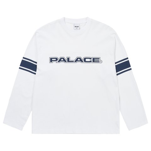 Palace TOUCHDOWN LONGSLEEVE WHITE