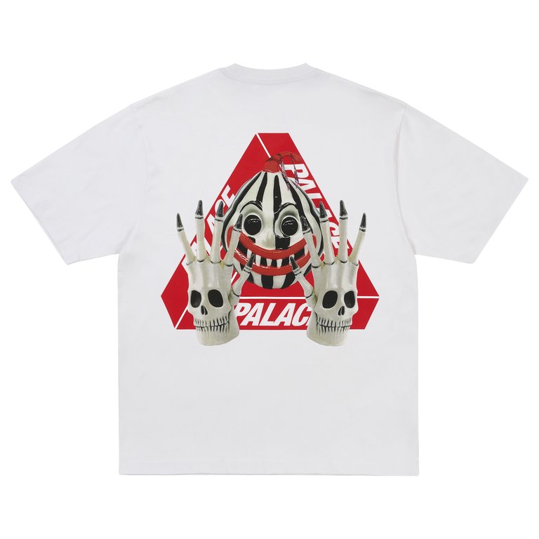 Palace TRI-FREAKY T-SHIRT WHITE (Winter 2026) - $48.00