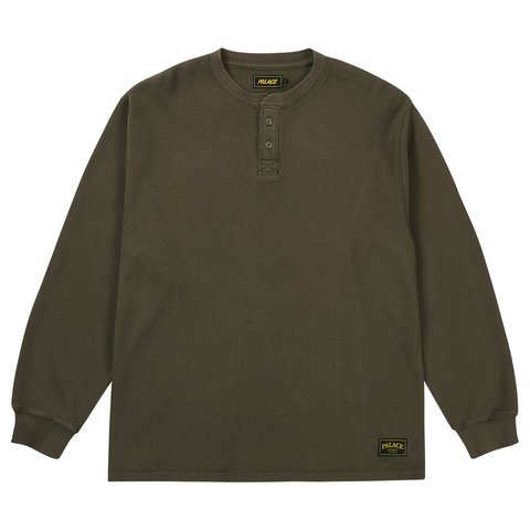 Palace WAFFLY LONGSLEEVE RACEY GREEN
