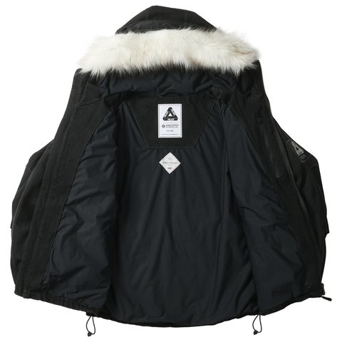 Palace WINDSTOPPER BY GORE-TEX LABS CARGO PARKA BLACK STONEWASH DENIM - Colorway