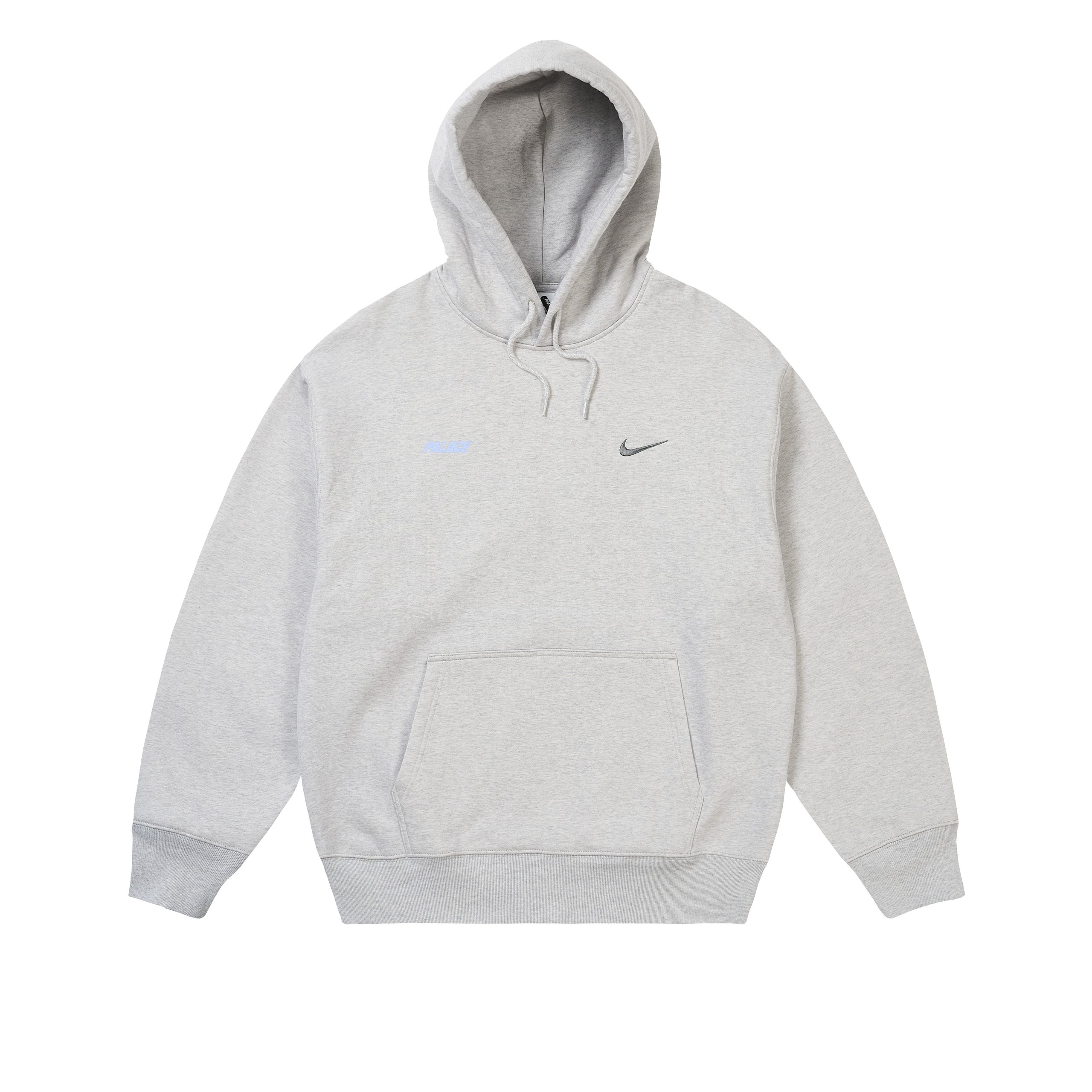 PALACE NIKE FONT SWOOSH HOOD GREY MARL