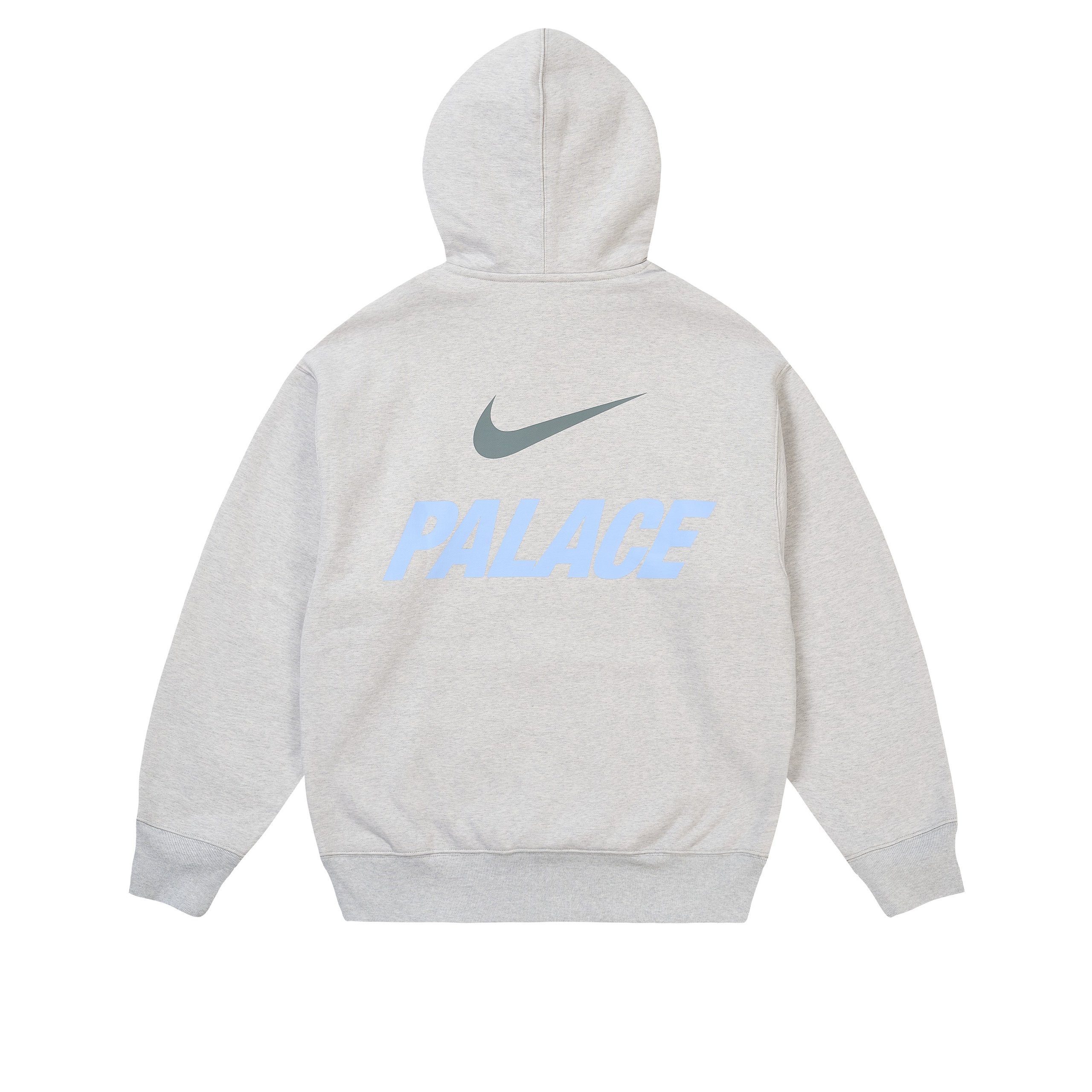 PALACE NIKE FONT SWOOSH HOOD GREY MARL