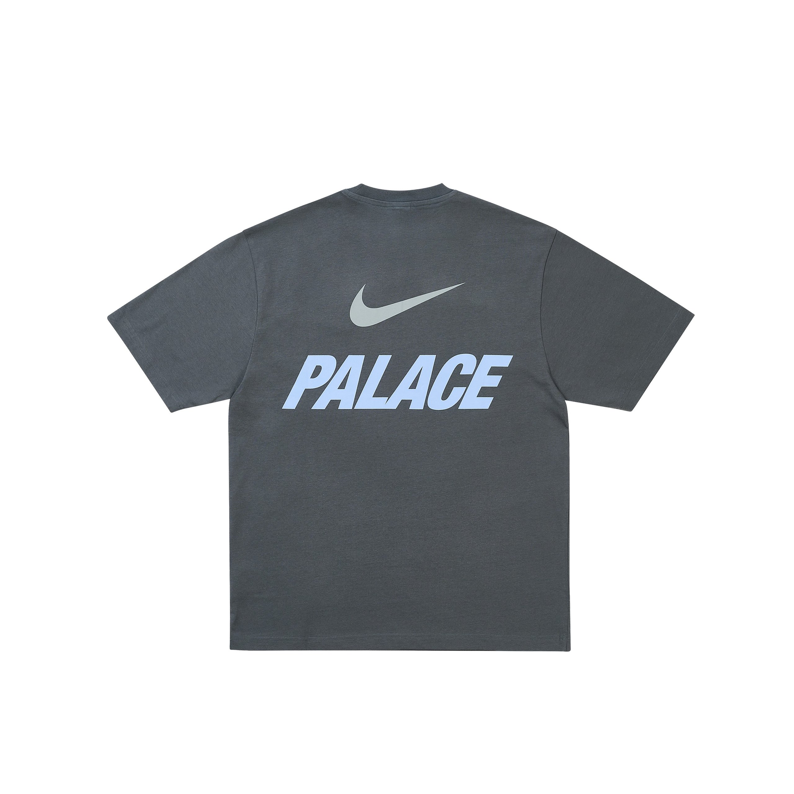 PALACE NIKE FONT SWOOSH T SHIRT CHARCOAL