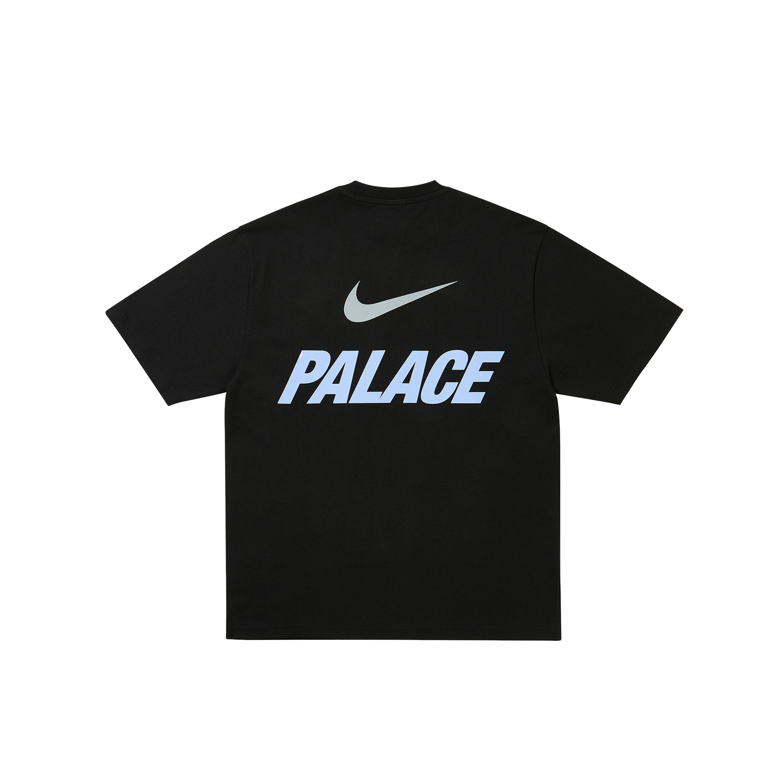 PALACE NIKE FONT SWOOSH T SHIRT BLACK