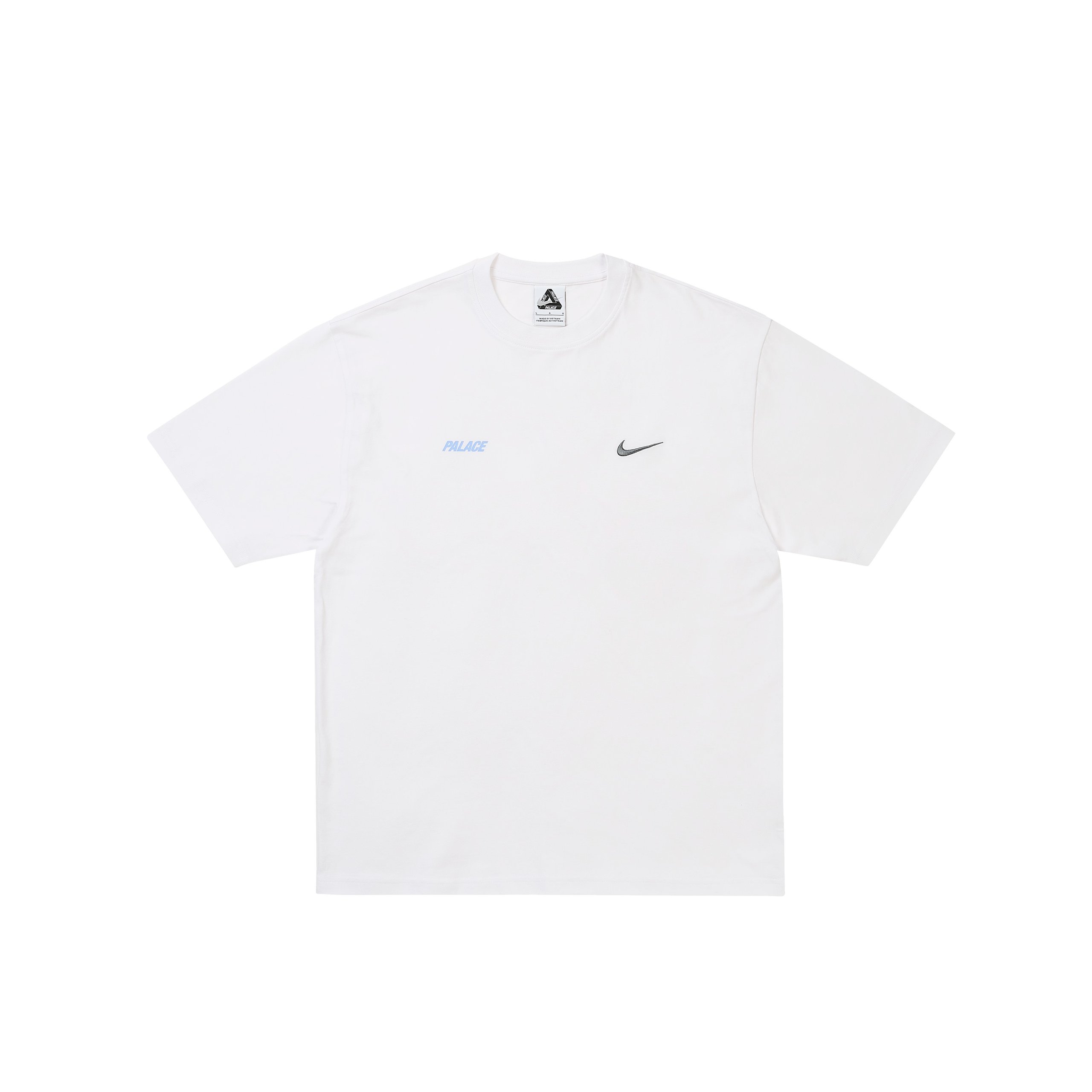 PALACE NIKE FONT SWOOSH T SHIRT WHITE