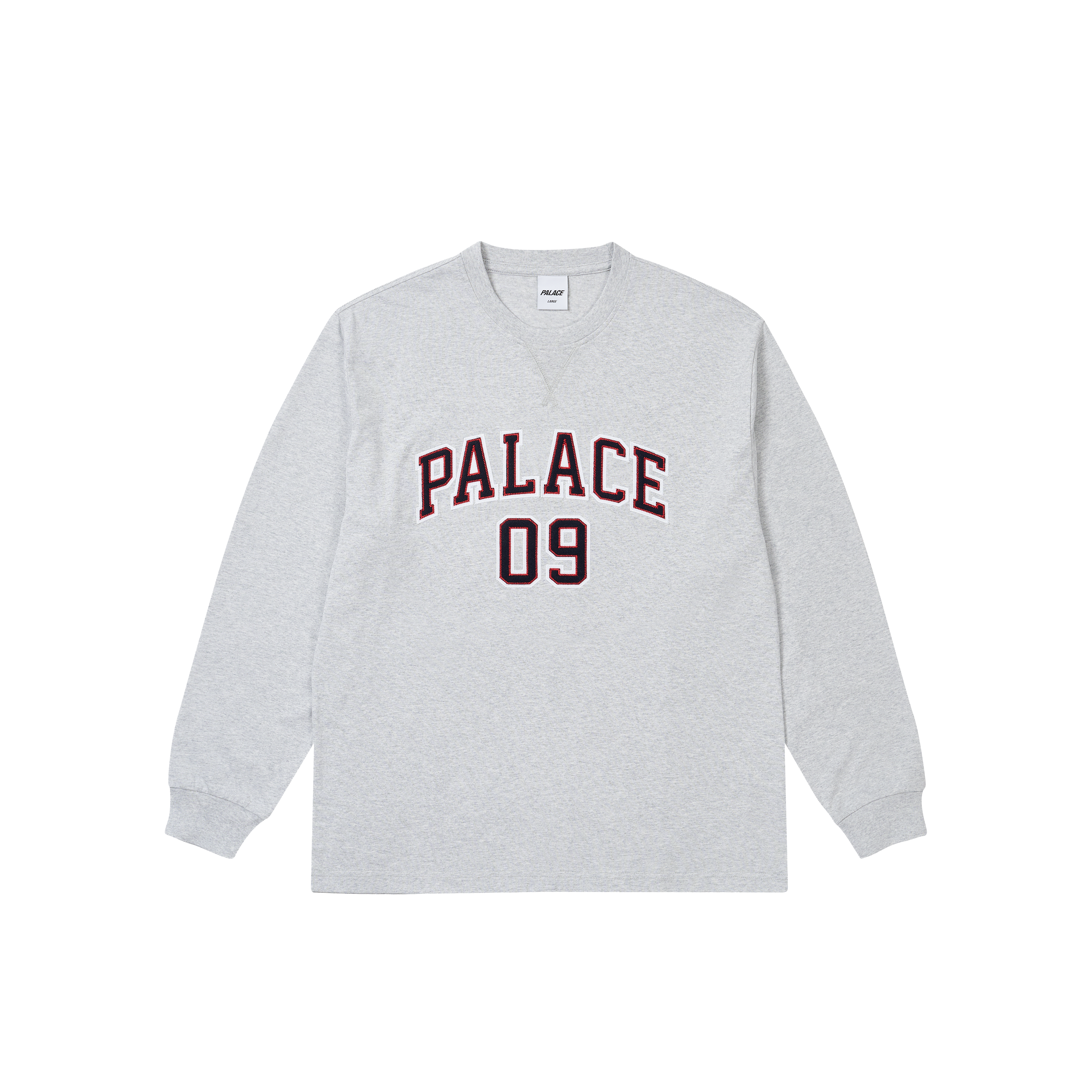 09 PALACE LONGSLEEVE GREY MARL