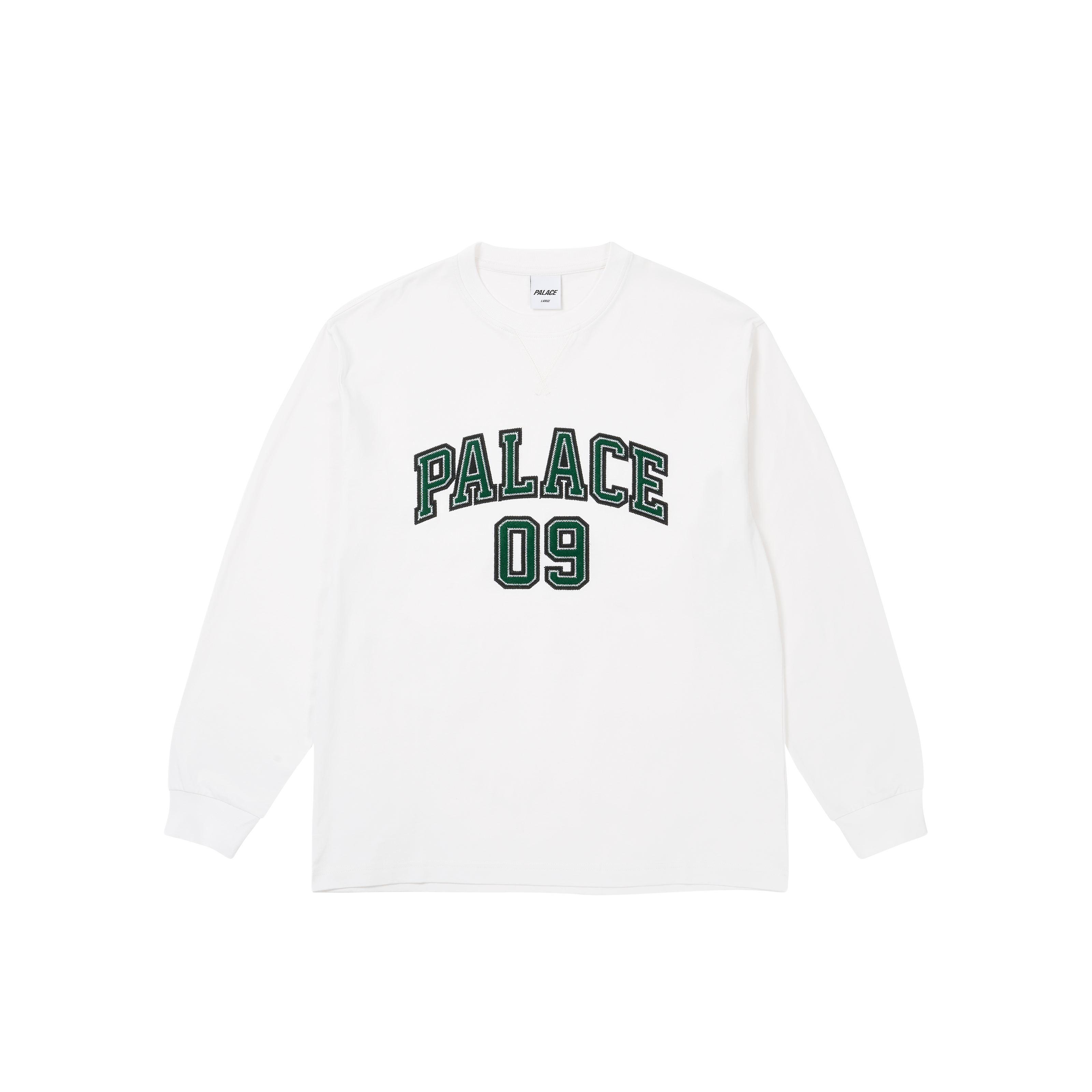 09 PALACE LONGSLEEVE WHITE