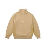 1/4 ZIP WASH OUT FUNNEL STONEY GREY