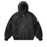 10 OZ HOODED CANVAS JACKET BLACK