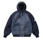 Palace restock - 10 OZ HOODED CANVAS JACKET NAVY / BLUE