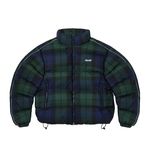 Palace restock - BIG RIPSTOP PUFFA JACKET BLACK WATCH