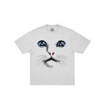 CAT FACE T-SHIRT GREY MARL