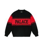 Palace restock - COLLEGE STRIPE KNIT BLACK