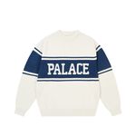COLLEGE STRIPE KNIT WHITE
