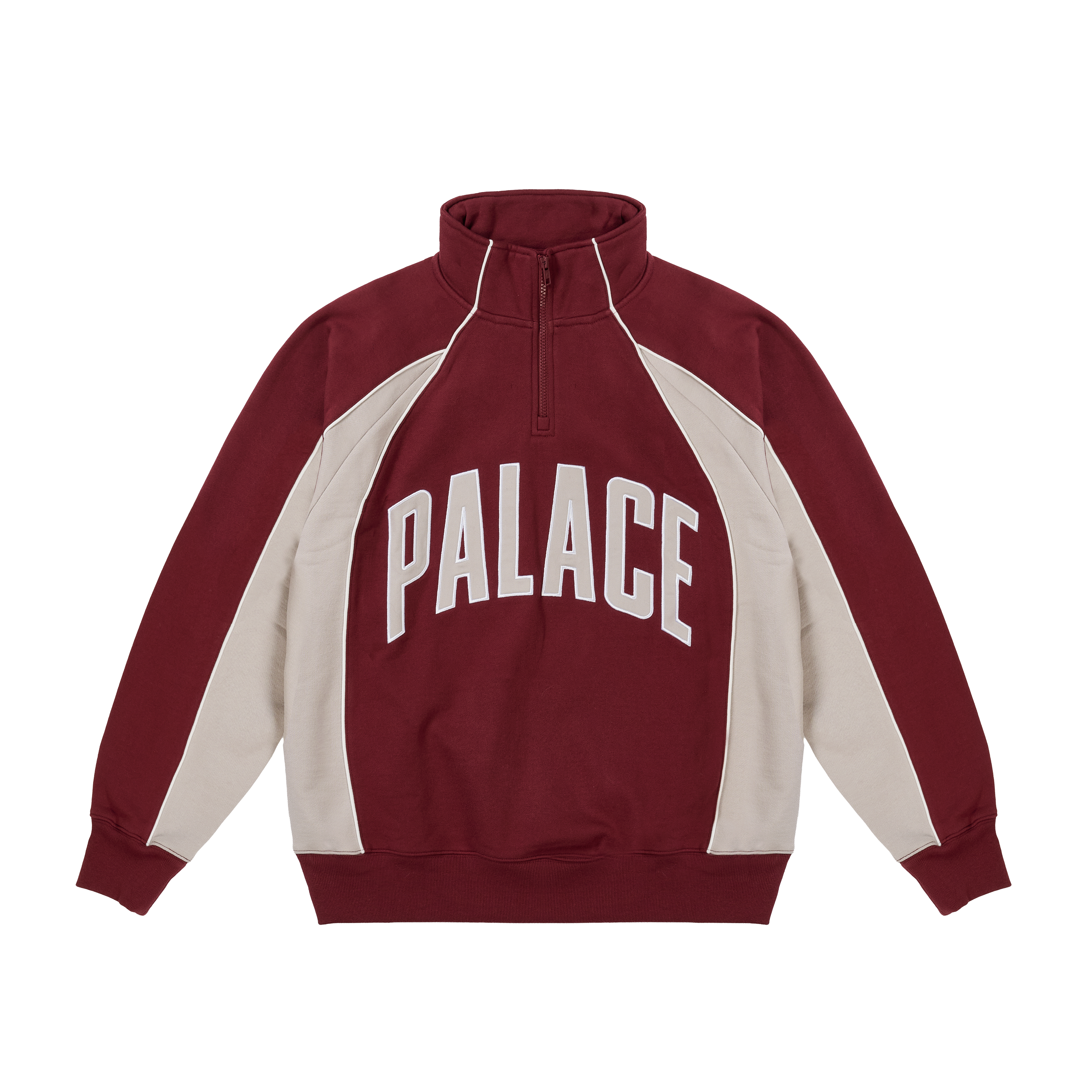 COURTSIDE 1/4 ZIP TAWNY PORT / CONCRETE GREY