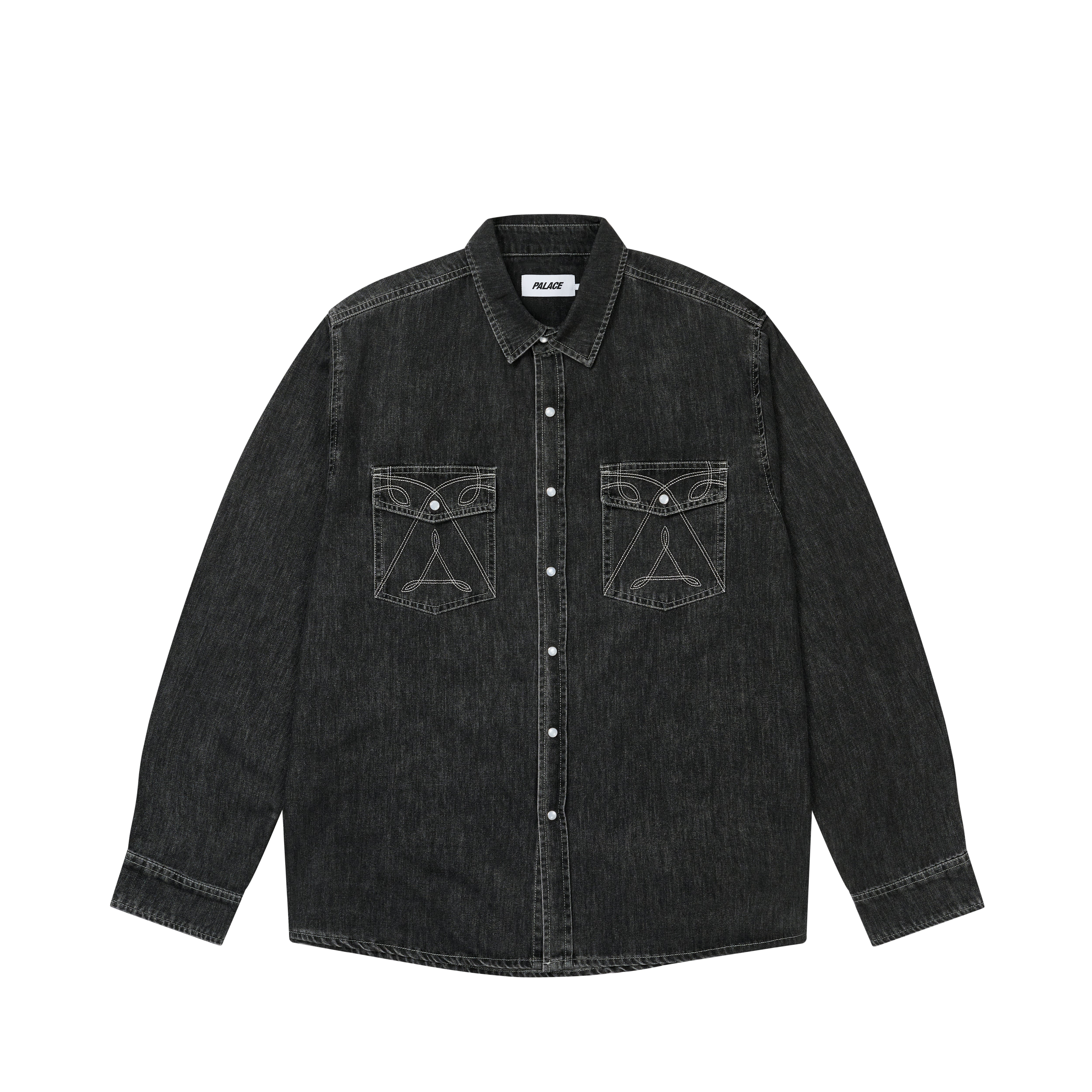 DENIM WESTERN OVER SHIRT BLACK