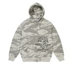 DOVE STAMP WAFFLE ZIP HOOD SNOW CAMO