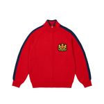ESTABLISHED ZIP FUNNEL KNIT TRUEST RED