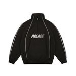 FAST LOGO 1/4 ZIP BLACK