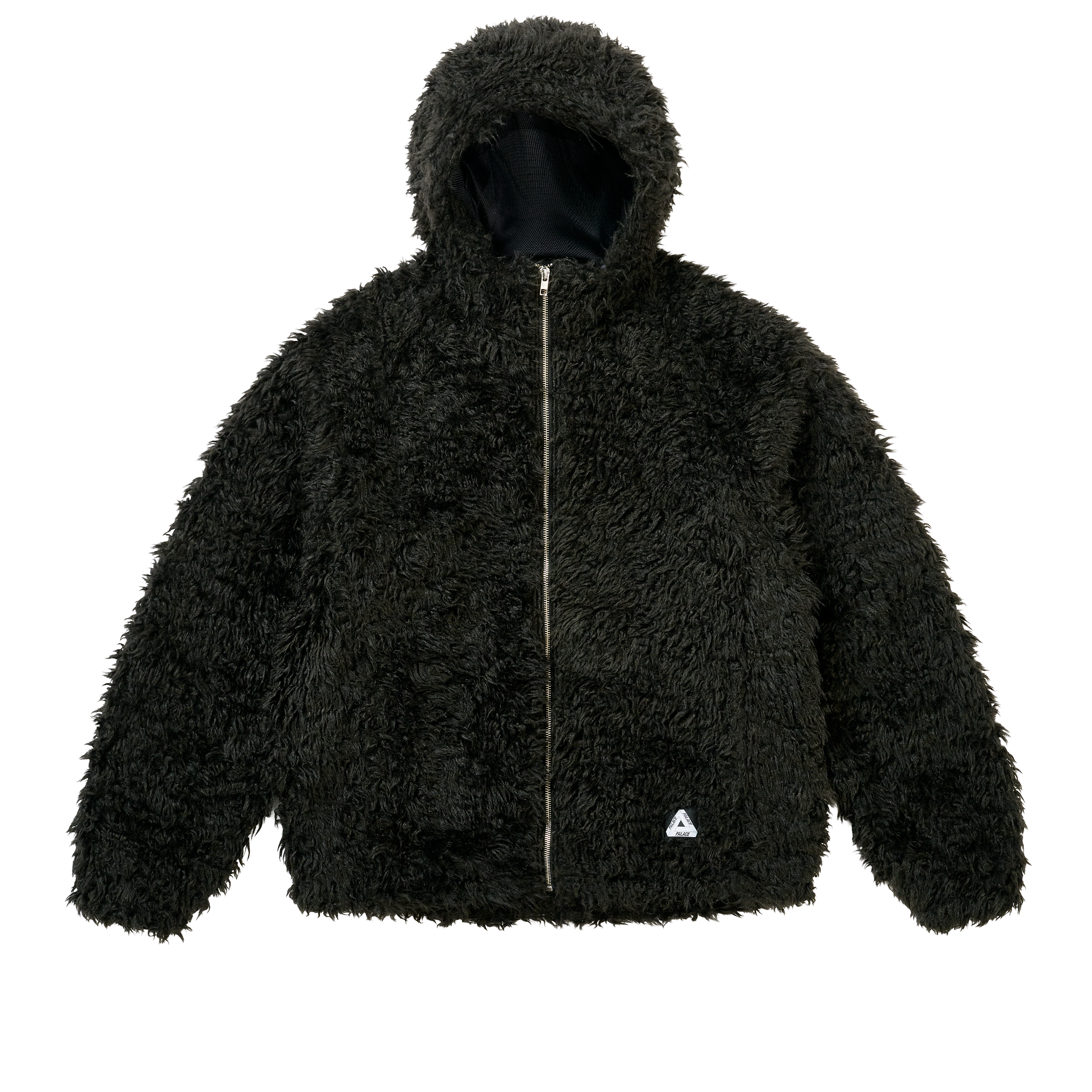 FURRY FLEECE JACKET BLACK