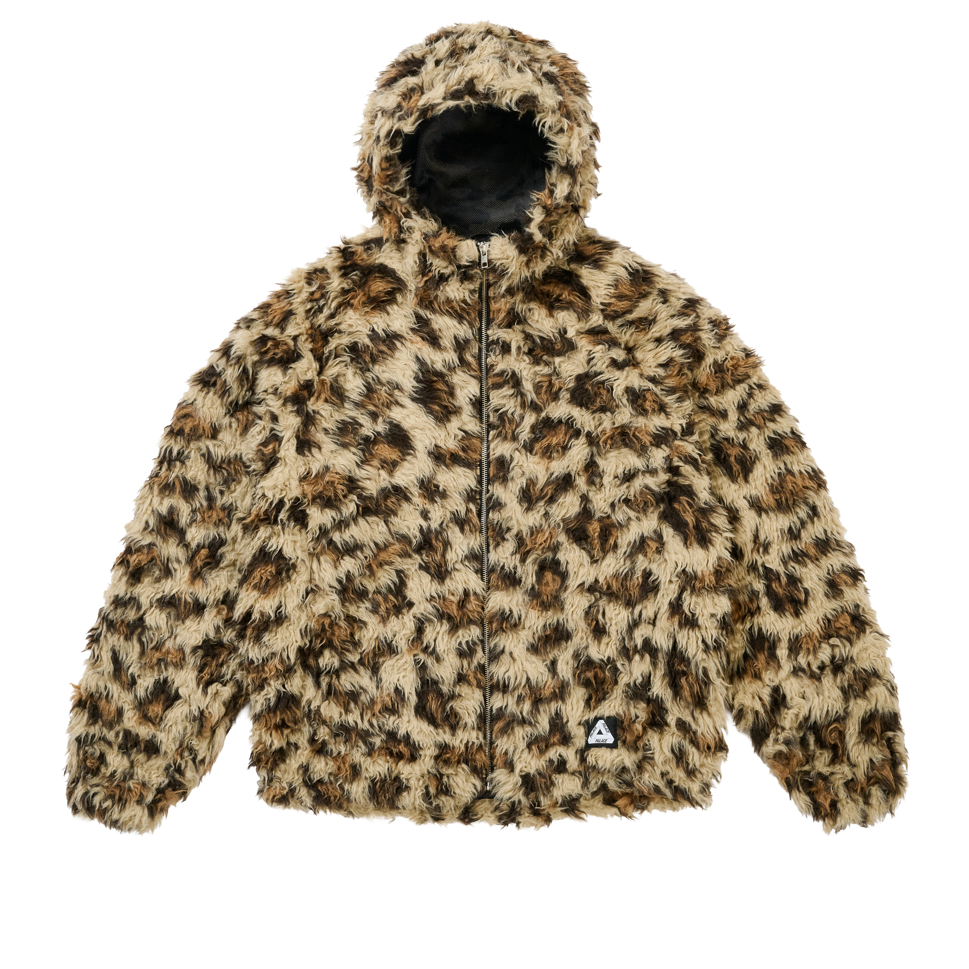 FURRY FLEECE JACKET LEOPARD