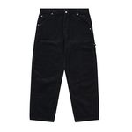 NEEDLE CORD DOUBLE KNEE PANT BLACK