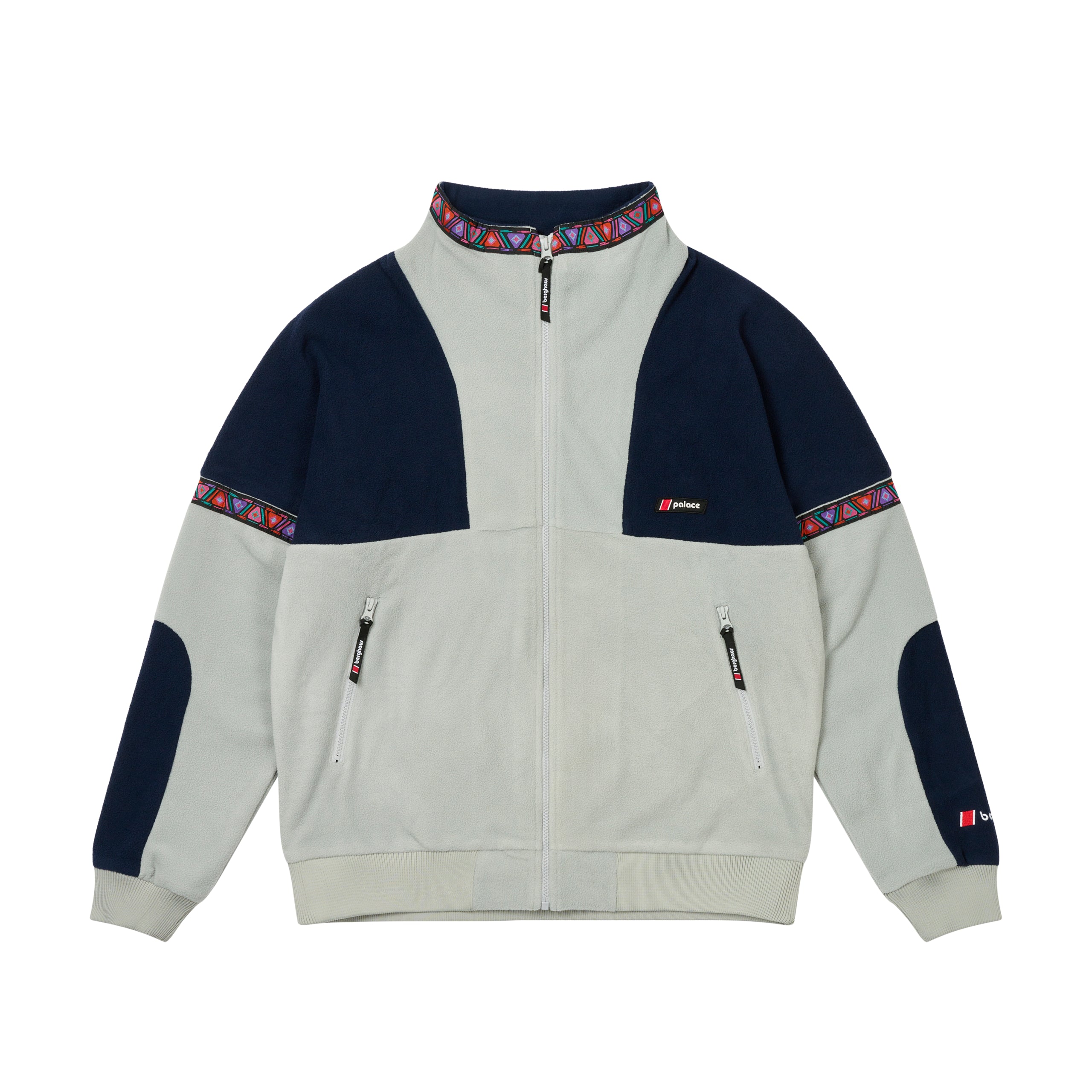 PALACE BERGHAUS FLEECE GREY / PURPLE