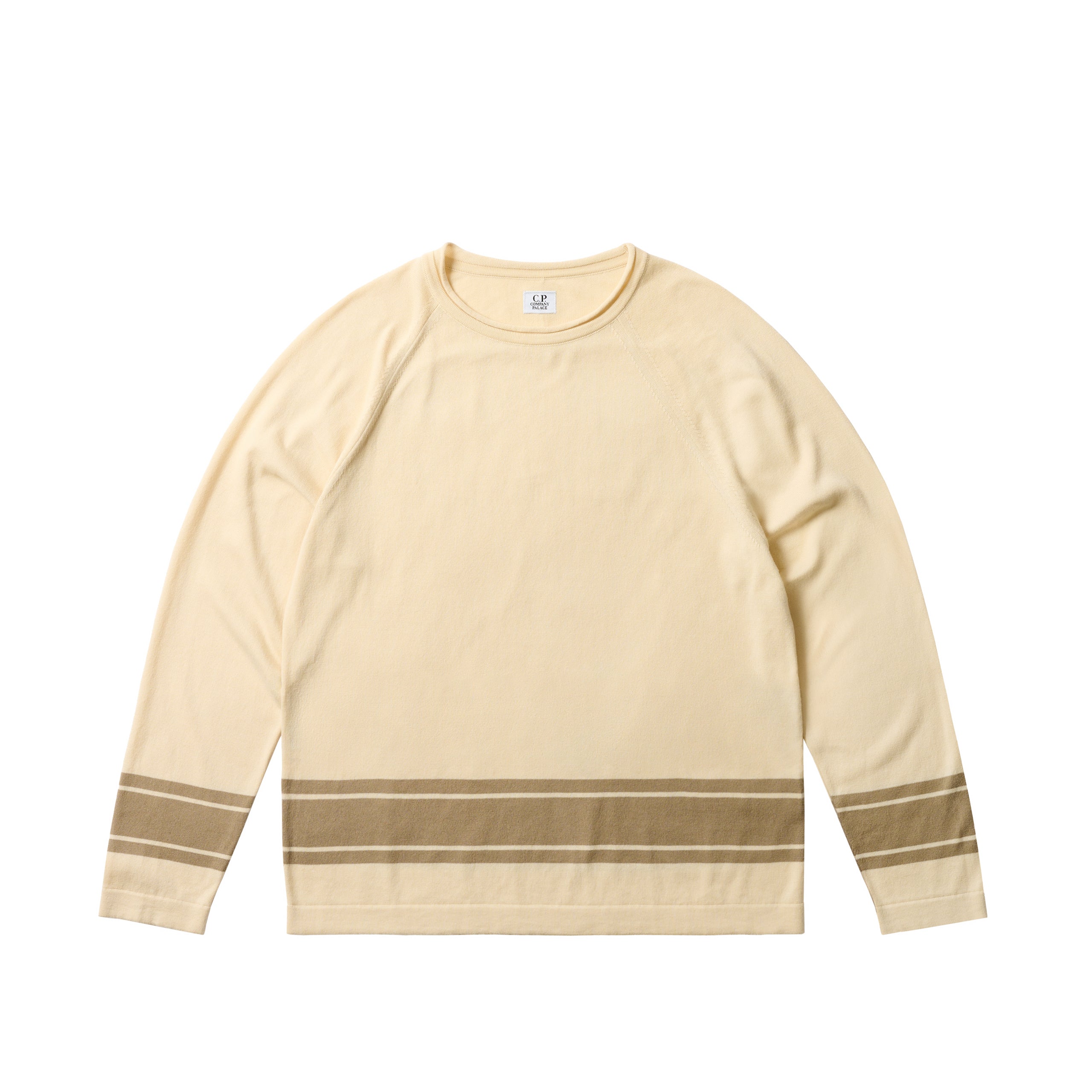 PALACE C.P. COMPANY COTTON SEA ISLAND MOCK NECK KNIT STONE