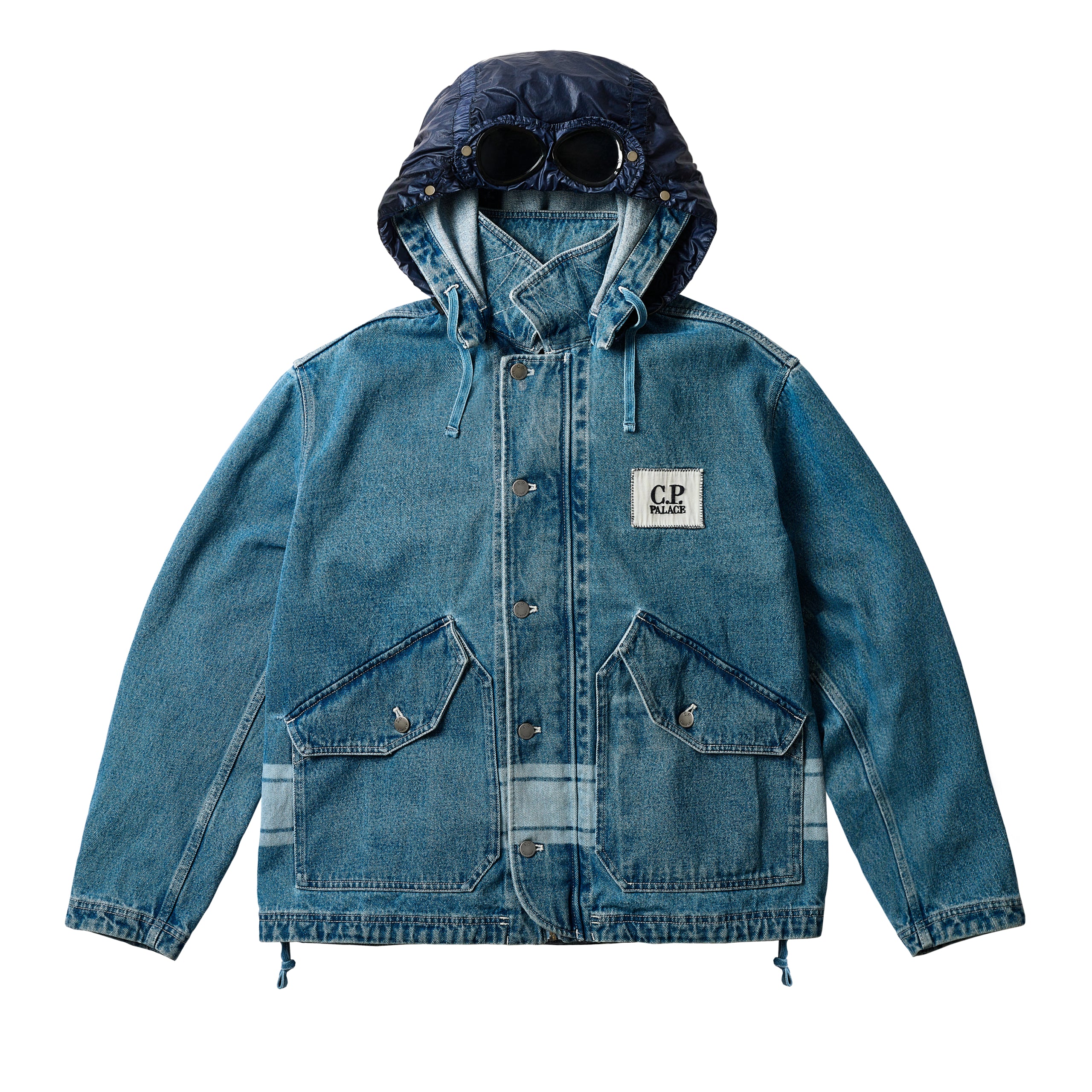 PALACE C.P. COMPANY DENIM 14 3/4OZ GOGGLE JACKET DENIM