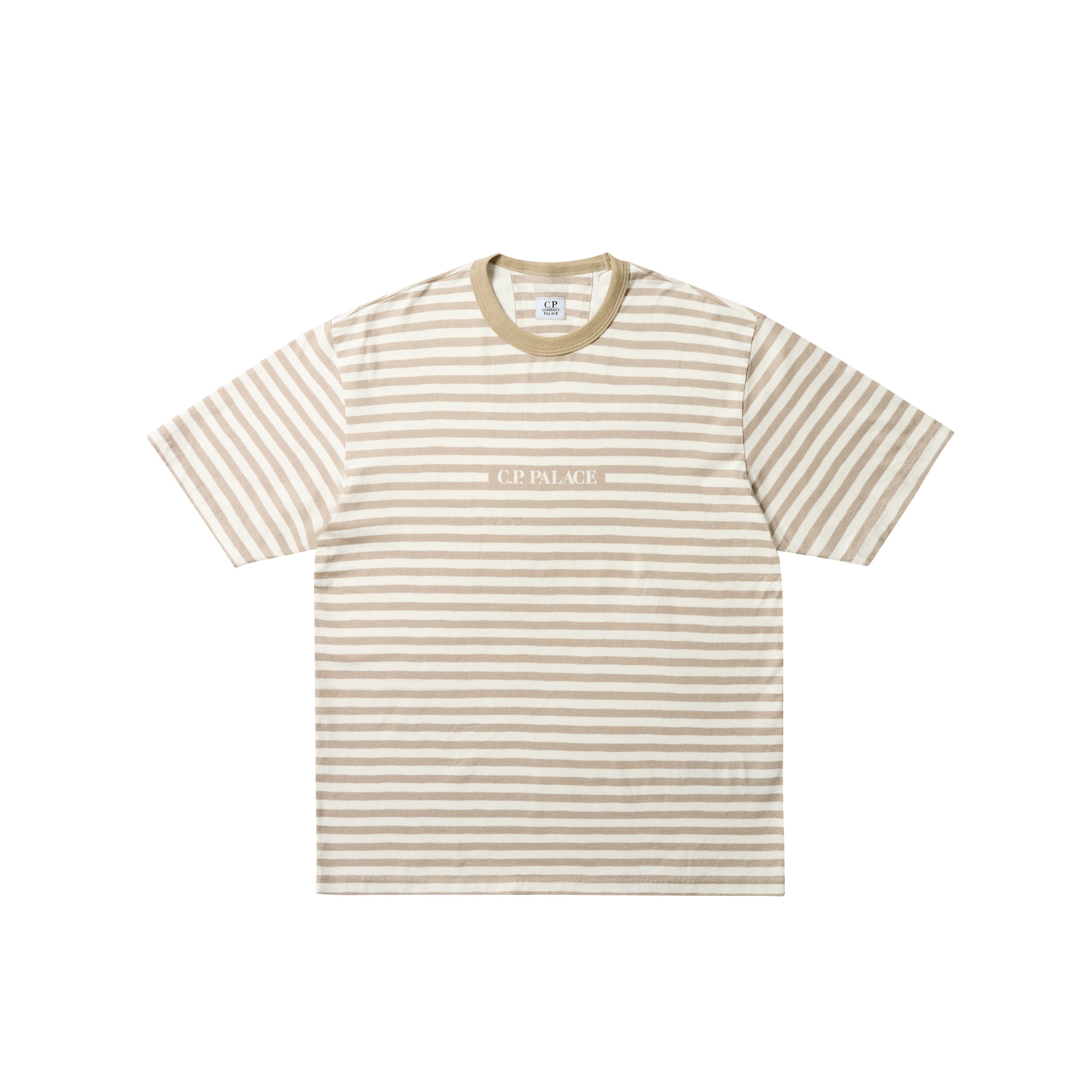 PALACE C.P. COMPANY JERSEY PRINTED T-SHIRT STONE